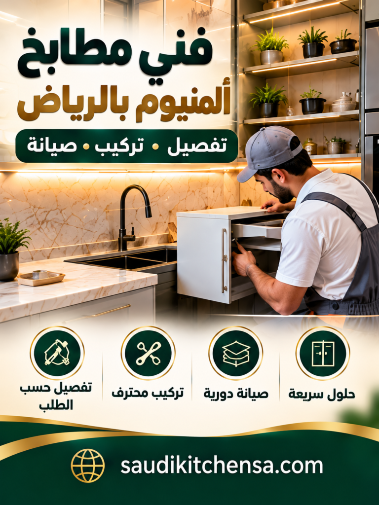 فني مطابخ ألمنيوم بالرياض | تفصيل وتركيب وصيانة